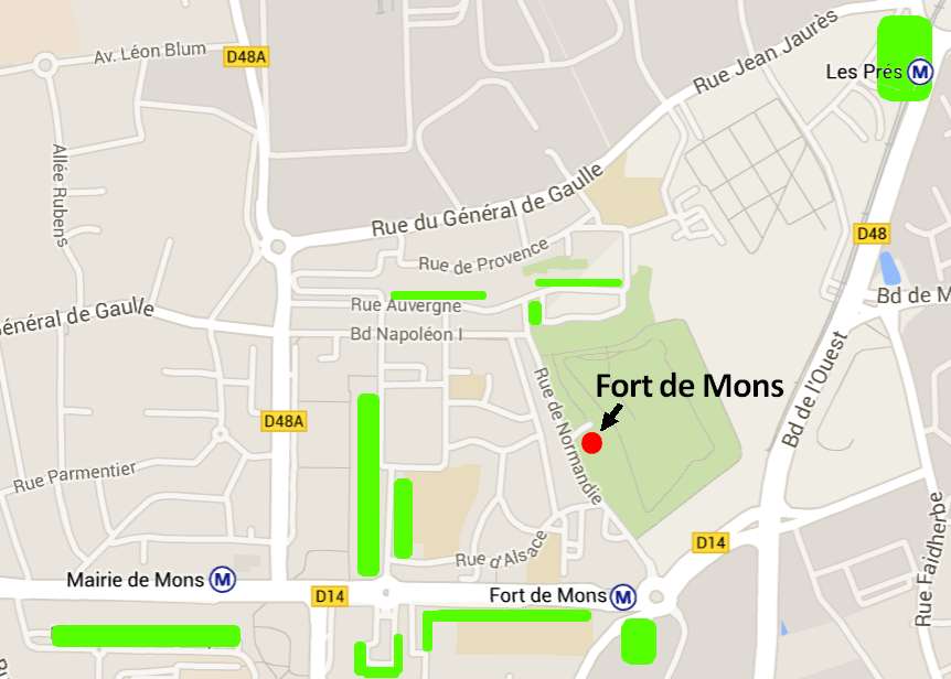 Plan des parkings